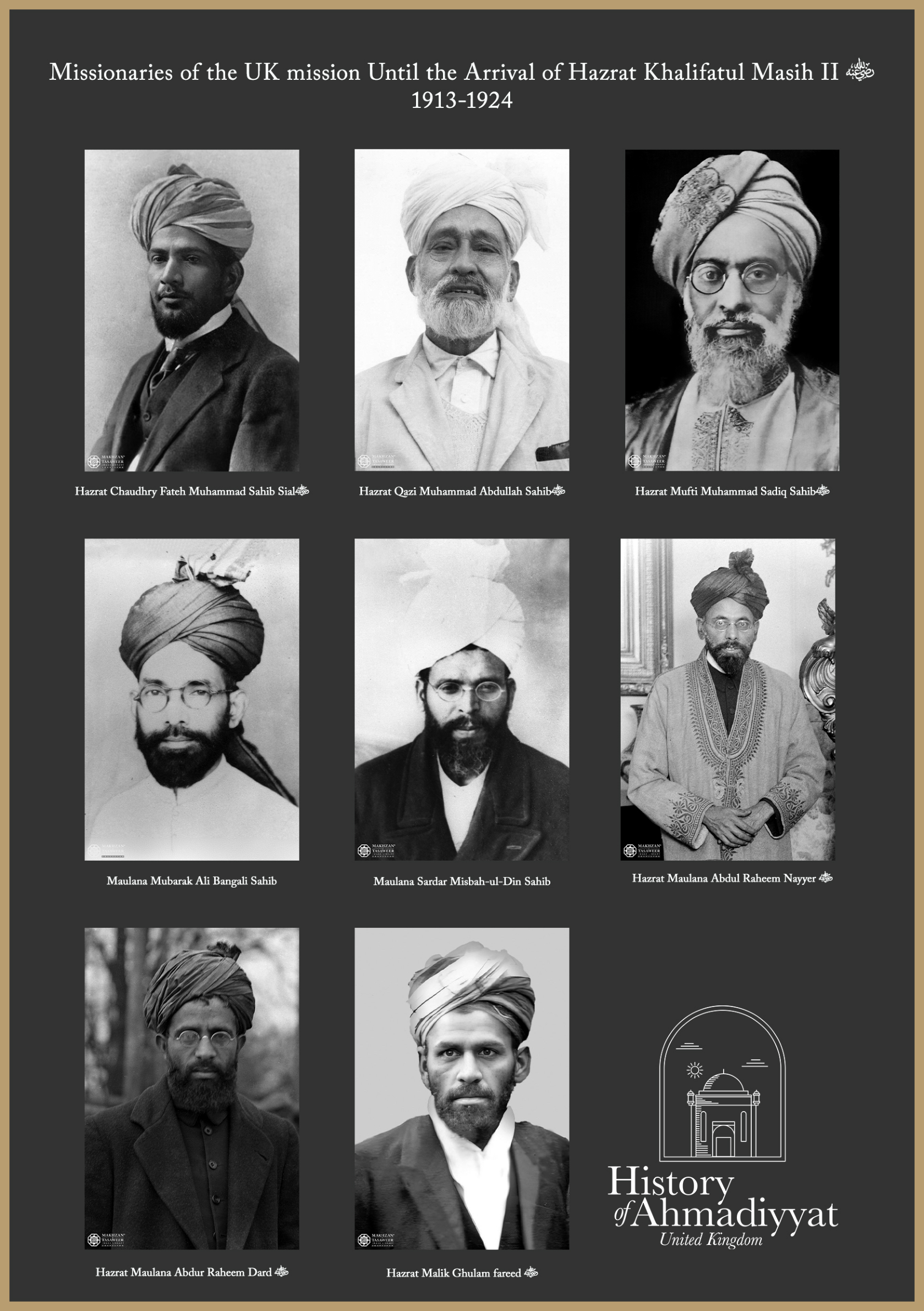 Missionaries of the UK Mission, 1913–1924