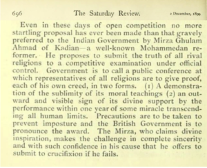 1899: Proposal for a Religious Conference
